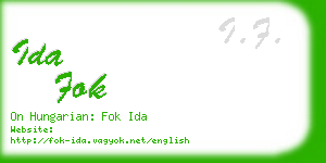 ida fok business card